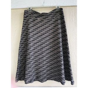 Gray tan and black A-like Larry Levine skirt